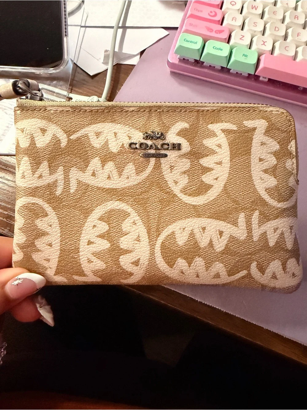 Coach Rexy x Guang Yu collab wristlet